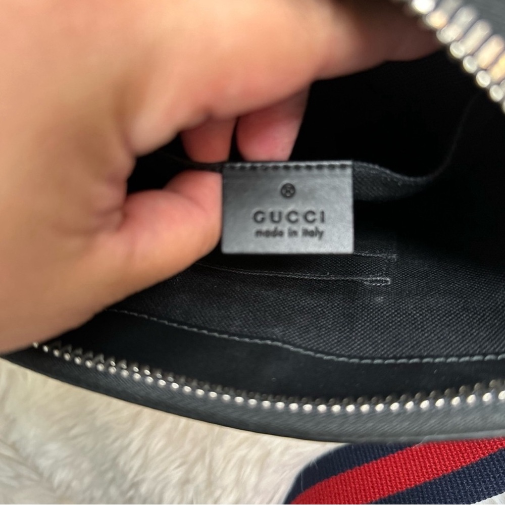 Gucci Messenger Bag Black/Gray Canvas - Picture 8 of 16